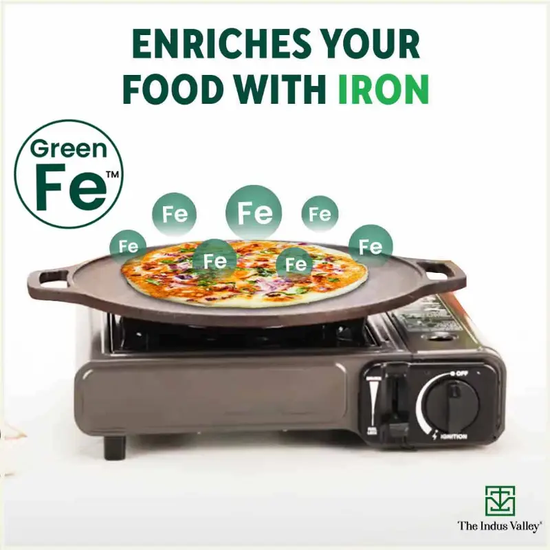 CASTrong Cast Iron Cookware Set: Free ₹110 Spatula +(30.5cm)Tawa+(25.4cm)Kadai+(22.9cm)Fry Pan, Kitchen set for Home, Pre-seasoned,100% Pure,Toxin-free - Image 5