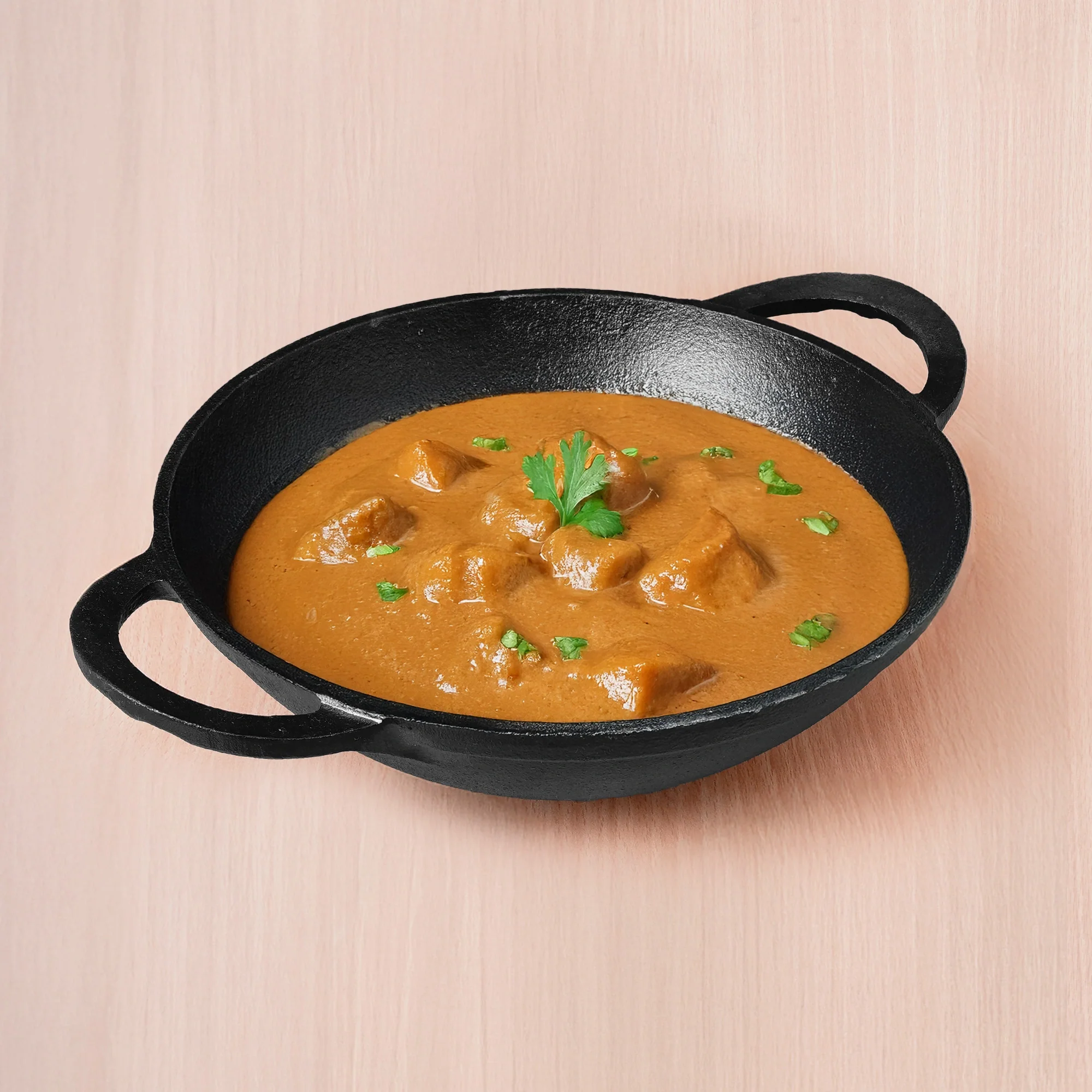 CASTrong Cast Iron Kadai, Pre-seasoned, Nonstick, 100% Pure, Toxin-free, 25.2cm, 2.2L, 2.37kg