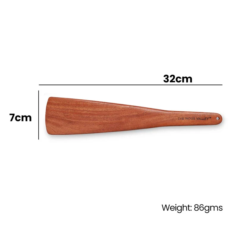 100% Natural Neem Wood Cooking & Serving Spoons/Spatula/Ladles, Set of 7, Toxin-free, Anti-microbial - Image 2