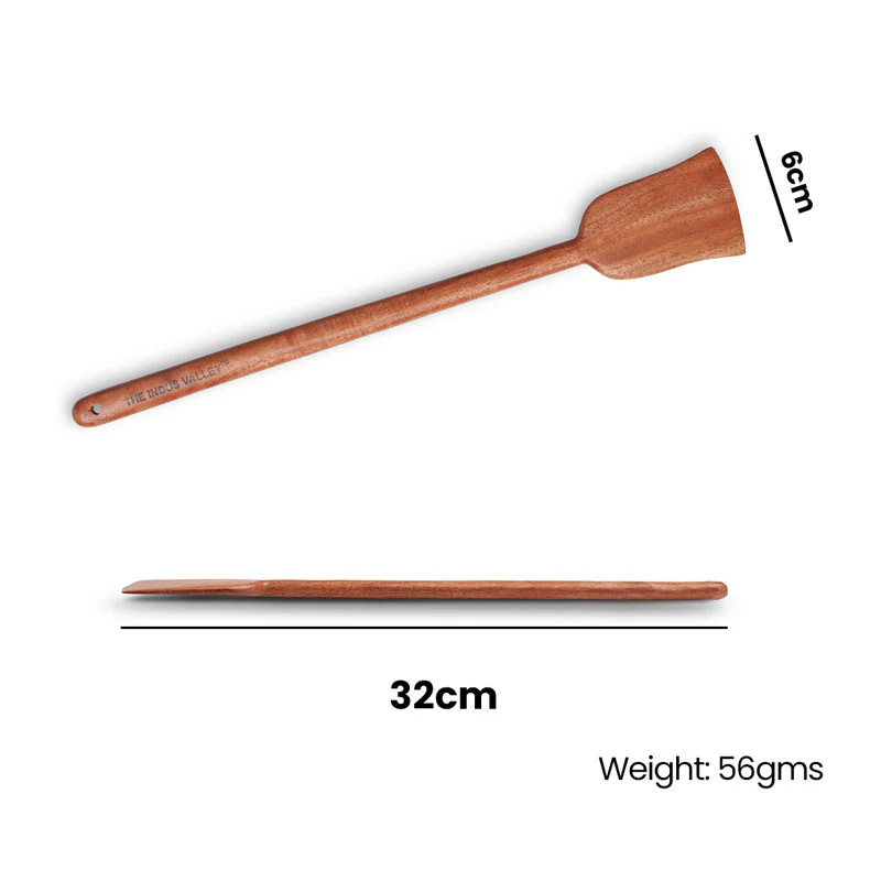 100% Natural Neem Wood Cooking & Serving Spoons/Spatula/Ladles, Set of 7, Toxin-free, Anti-microbial - Image 5